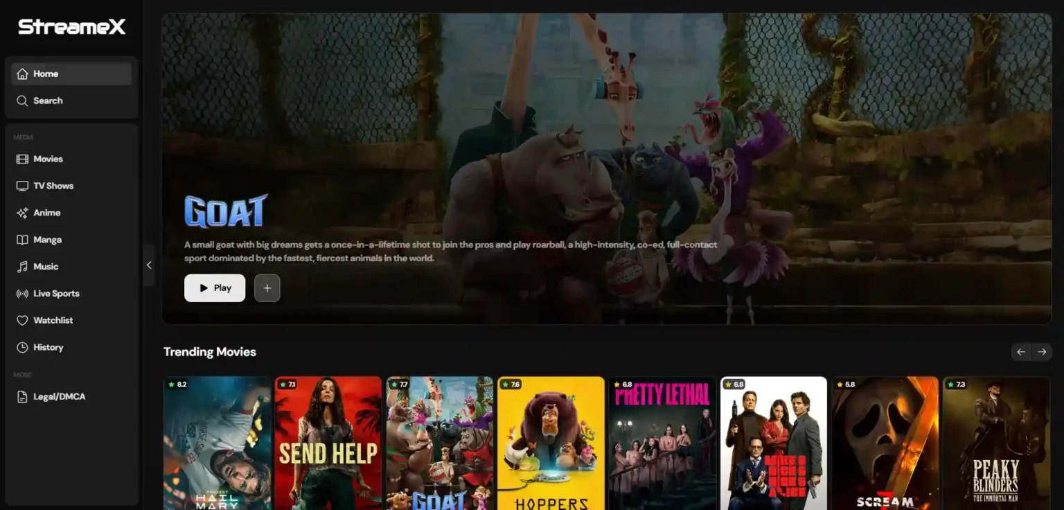 StreameX Movie App 1