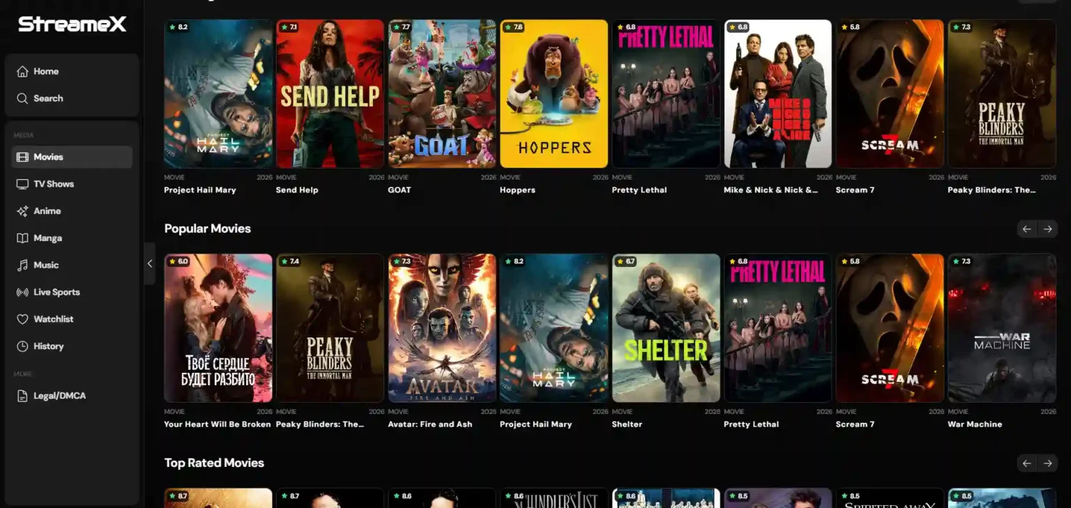StreameX Movie App 2